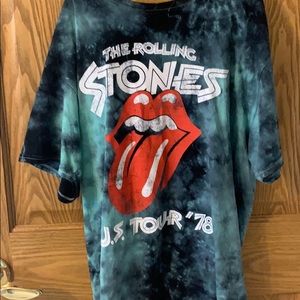 Rolling Stones Bleach-dye T-shirt